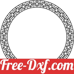round pattern mirror