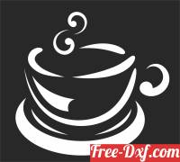 download coffee cup art sign free ready for cut