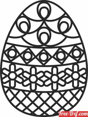 download decorative easter egg free ready for cut