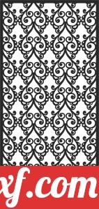 Decorative pattern screen door