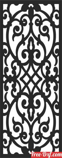 download door panel wall screen free ready for cut