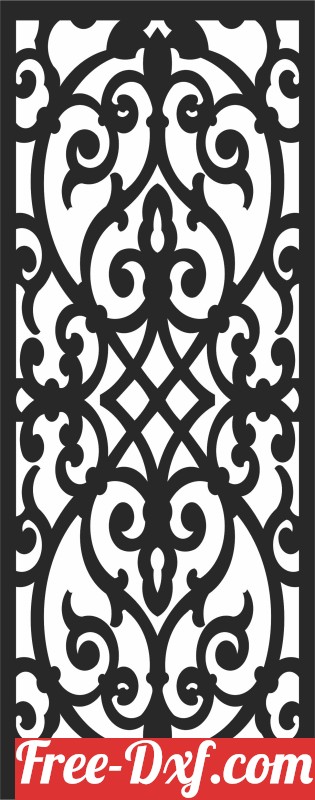 Download Door Panel Wall Screen Zvbd High Quality Free Dxf Files