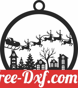 Merry christmas santa ornament