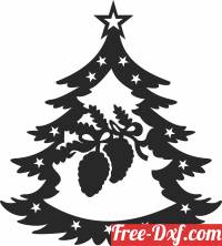 download Christmas decor santa tree free ready for cut