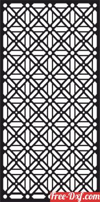download decorative panel wall screen pattern geometric art free ready for cut