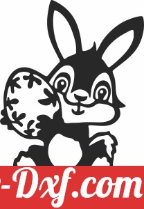 happy easter egg bunny clipart