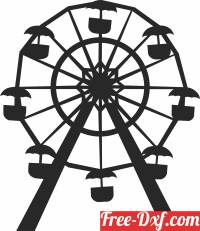 download Ferris Wheel park clipart free ready for cut