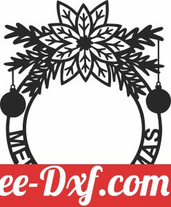 wreath merry Christmas cliparts decor