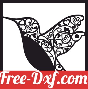 hummingbird floral wall art