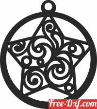 download star christmas ornament free ready for cut
