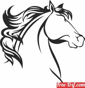 download horse head cliparts free ready for cut