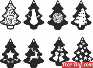 download christmas trees pack free ready for cut