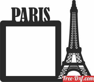 download paris picture holder wall decor free ready for cut