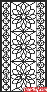 download Door   wall   decorative  Pattern  screen free ready for cut