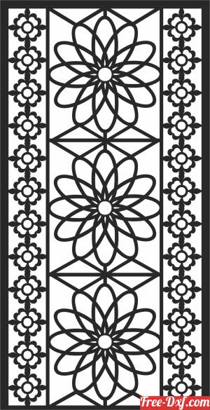 download Door   wall   decorative  Pattern  screen free ready for cut