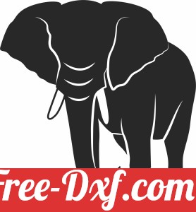 Elephant Silhouette Vector Illustration