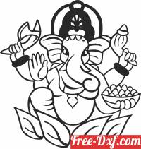 download Hindu God Ganesha clipart free ready for cut