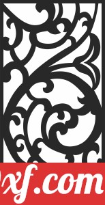 Decorative pattern screen door