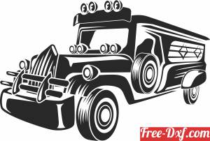 download Jeepney bus free ready for cut