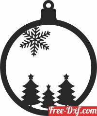 download flakes tree christmas ornaments free ready for cut