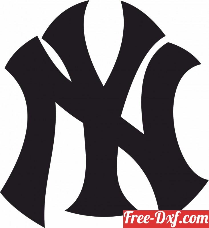 Download New York Yankees NY 79k5y High quality free Dxf files, S