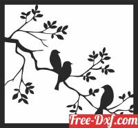 download tree branches with birds wall decor free ready for cut