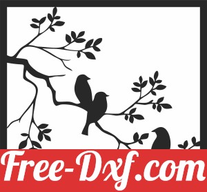tree branches with birds wall decor