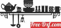 download kitchen set wall clipart free ready for cut