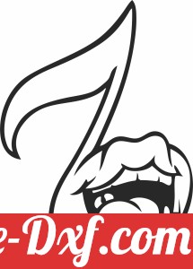 melody symbol with mouth