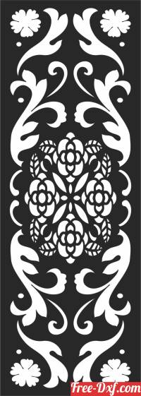 download decorative  DOOR   PATTERN Wall free ready for cut