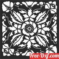 download flower floral wall design free ready for cut