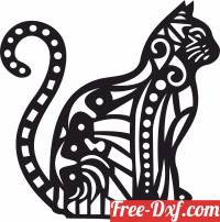 download Cat decorative clipart free ready for cut