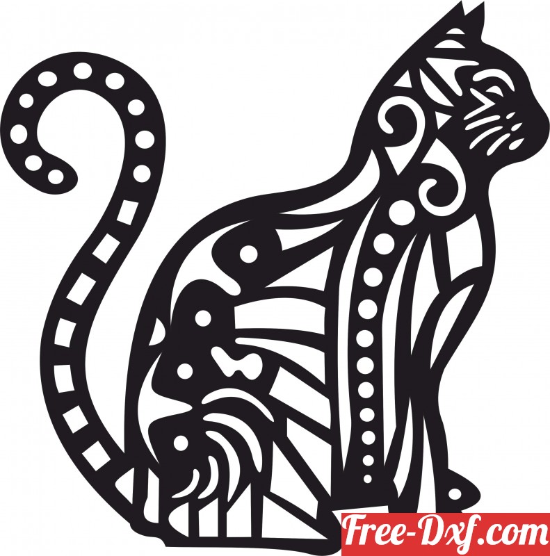 Free Dxf Files Cats