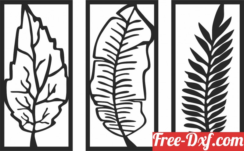 Download Leaves Panels Wall Decor 7dcwj High Quality Free Dxf Fil