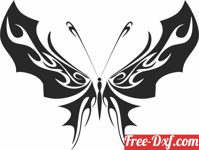 Download Butterfly art 7nh9P High quality free Dxf files, Svg, Cd