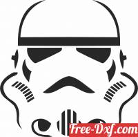 download storm trooper Star Wars figure clipart free ready for cut