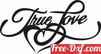 download true love sign heart free ready for cut