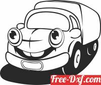 download cartoon truck free ready for cut