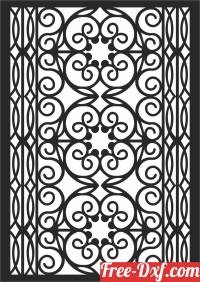 download Door PATTERN SCREEN pattern  decorative  DECORATIVE pattern free ready for cut