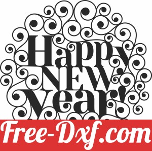 Happy new year sign