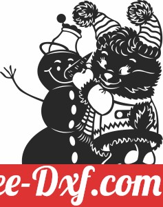 christmas snowman clipart