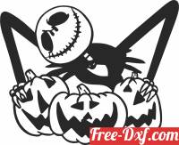 download Nightmare Before Christmas pumkin halloween free ready for cut