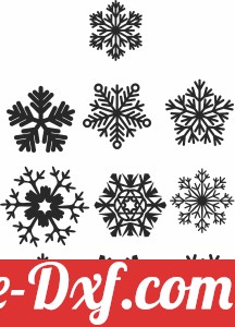 pack of christmas snow flakes