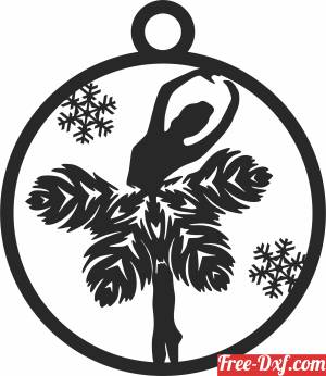 download balley Christmas ornaments free ready for cut