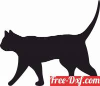 download cat silhouette wall decor free ready for cut
