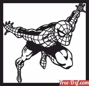 download spiderman decor for kids room free ready for cut