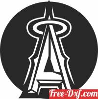 download los angeles angels of anaheim logo baseball free ready for cut