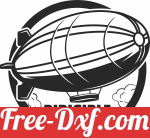 Airship clipart