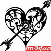 download arrow heart clipart free ready for cut