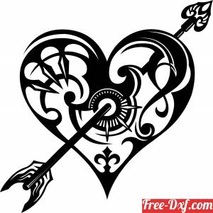 download arrow heart clipart free ready for cut